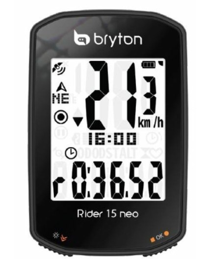 Rider 15 Nero Gps Con Cadenza Bryton