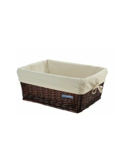 Cesto Cassetta Vimini Piccolo Con Fodera