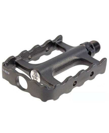 Coppia Pedali Corpo Unico Alluminio Nero