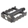 Coppia Pedali Corpo Unico Alluminio Nero