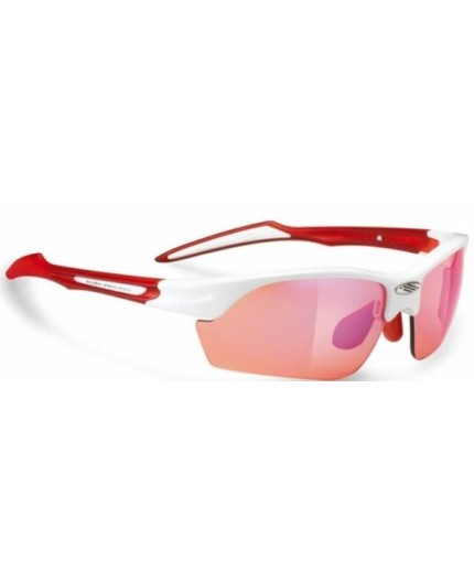 Swifty Occhiale Bianco Lente Racing Red