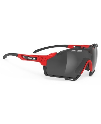 Cutline Occhiale Rosso Lente Fumo