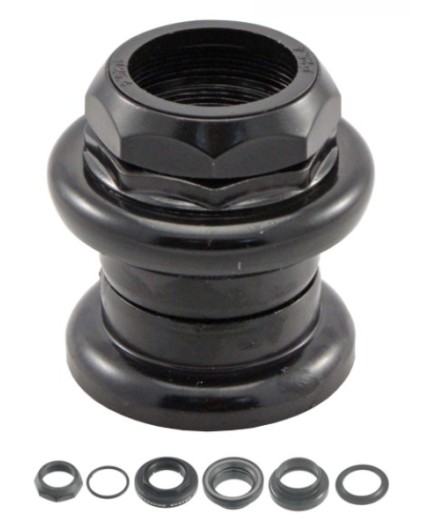 Serie Sterzo 1/8 A Filetto Nero Acciaio