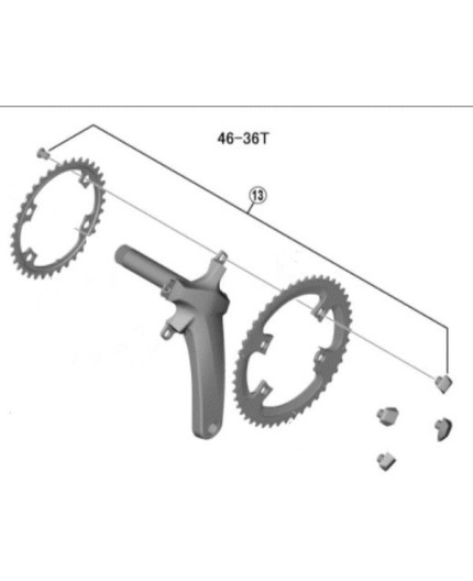 Viti Fissaggio Corona Fc-r8000 X 46/36d